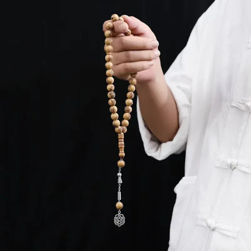 Islamic Prayer Beads - Muslim Cultural Jewelry Collection - Red Leaf Forest