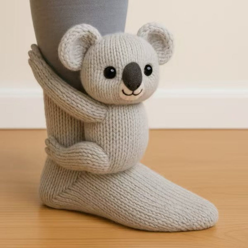Christmas Animal Socks - Koala Design