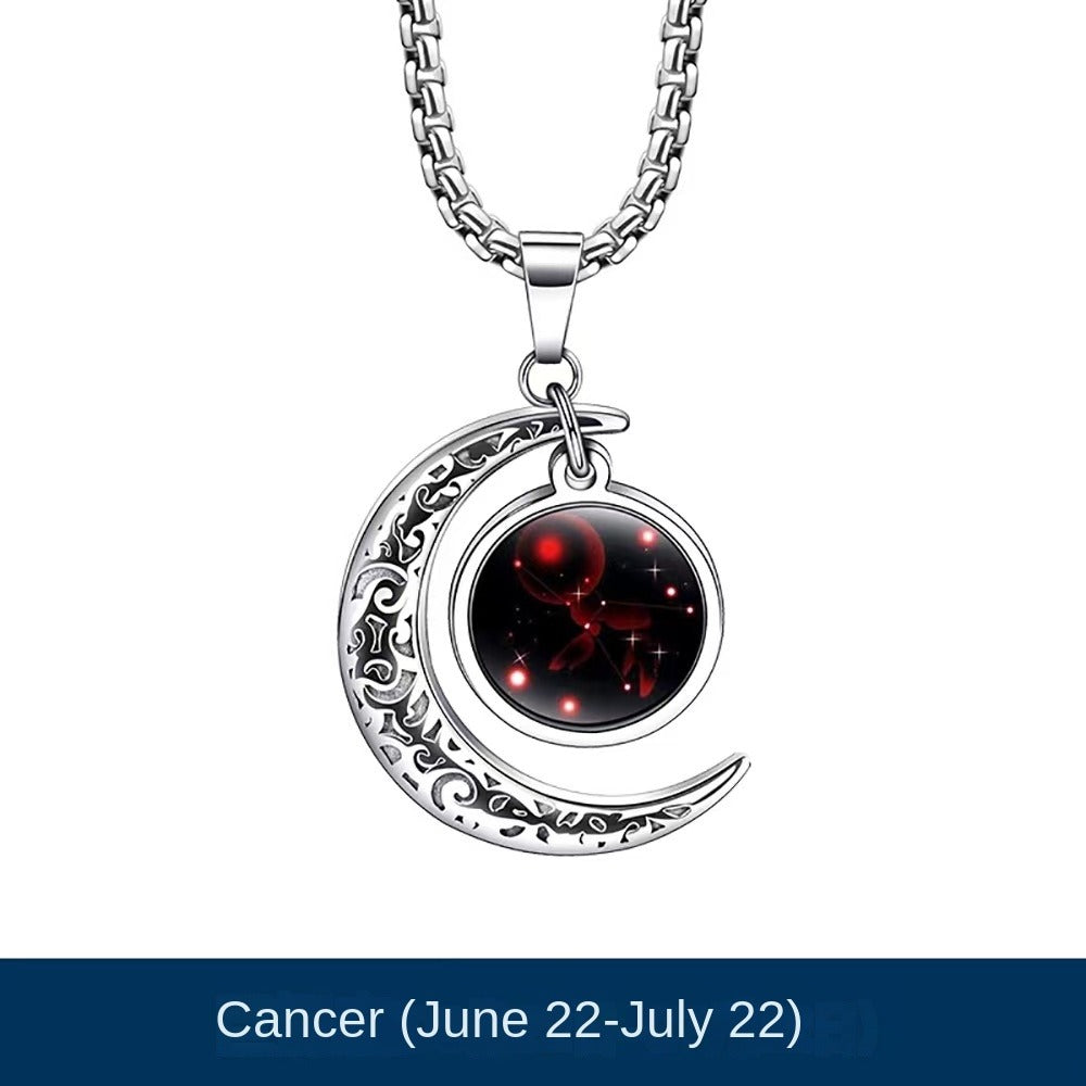 Cancer Zodiac Necklace Pendant 