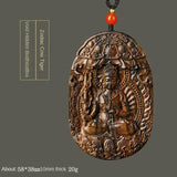 Chinese Zodiac Agarwood Pendant - Handcrafted Traditional Jewelry - Red Leaf Forest
