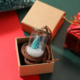 Christmas pendant ornament—Glass pendant necklace