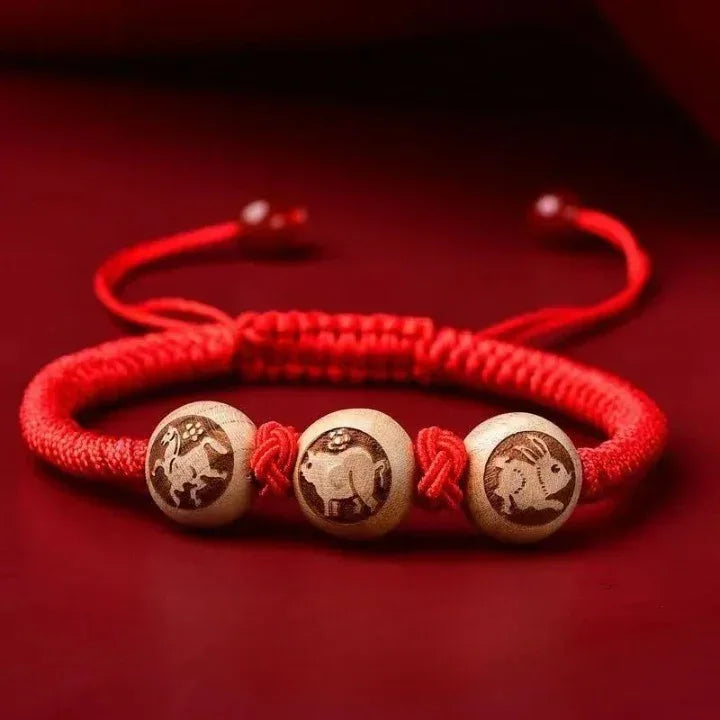 12 Zodiac Signs Triple Harmony and Six Harmony Red String - Red Leaf Forest
