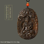 Chinese Zodiac Agarwood Pendant - Handcrafted Traditional Jewelry - Red Leaf Forest