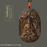 Chinese Zodiac Agarwood Pendant - Handcrafted Traditional Jewelry - Red Leaf Forest