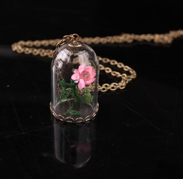 Christmas pendant ornament—Glass pendant necklace