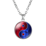 Tai Chi Yin Yang Pendant - Traditional Cultural Jewelry - Red Leaf Forest
