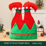 Christmas Elf Leg Hat - Red and Green Style