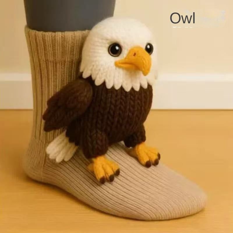 Christmas Creative Socks - Owl Design