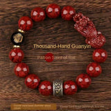 Cinnabar Pi Xiu Zodiac Buddha Bracelet
