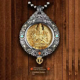 Nine Palaces Trigram Pendant - Traditional Chinese Cultural Jewelry - Red Leaf Forest