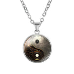 Tai Chi Yin Yang Pendant - Traditional Cultural Jewelry - Red Leaf Forest