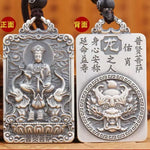 Chinese Zodiac Guardian Pendant - Traditional Cultural Jewelry - Red Leaf Forest