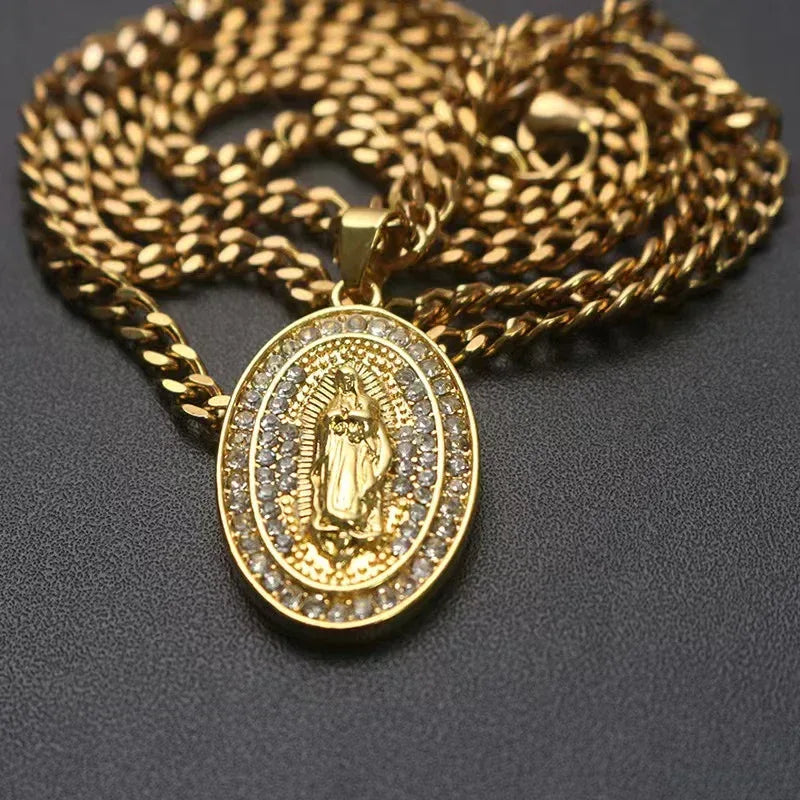 Sacred Mother Pendant Necklace - Cultural Heritage Jewelry - Red Leaf Forest