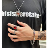 Halloween Couple Pendant - Gothic Skull Necklace