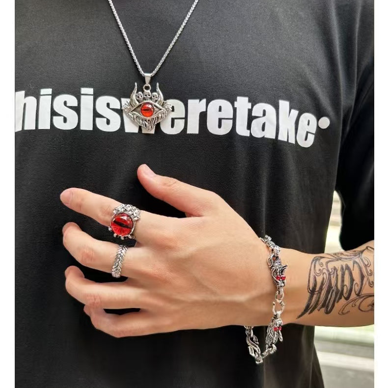 Halloween Couple Pendant - Gothic Skull Necklace