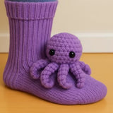 Christmas Knit Socks - Octopus Design
