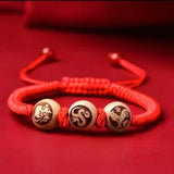 12 Zodiac Signs Triple Harmony and Six Harmony Red String - Red Leaf Forest