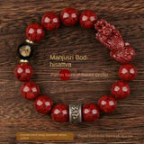 Cinnabar Pi Xiu Zodiac Buddha Bracelet