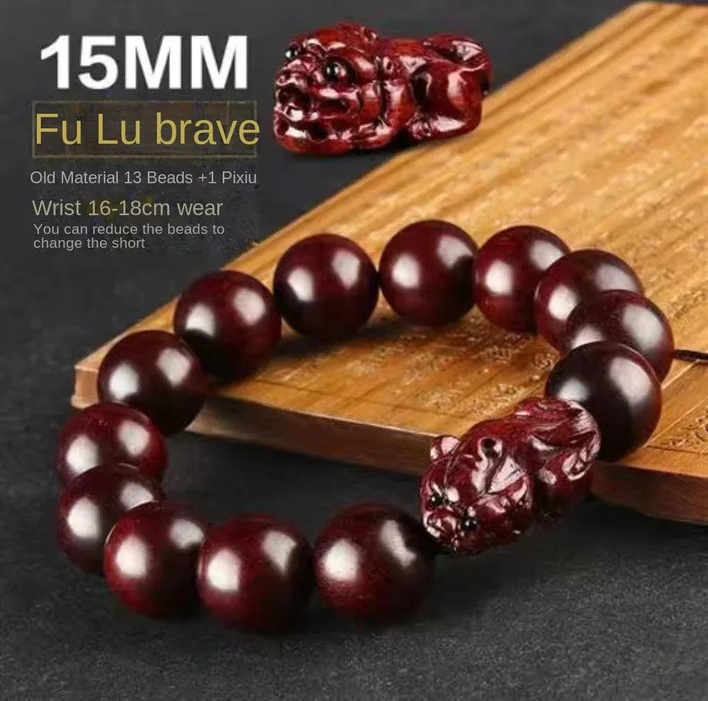 Rosewood Golden Satinwood Pendant - Traditional Cultural Jewelry - Red Leaf Forest