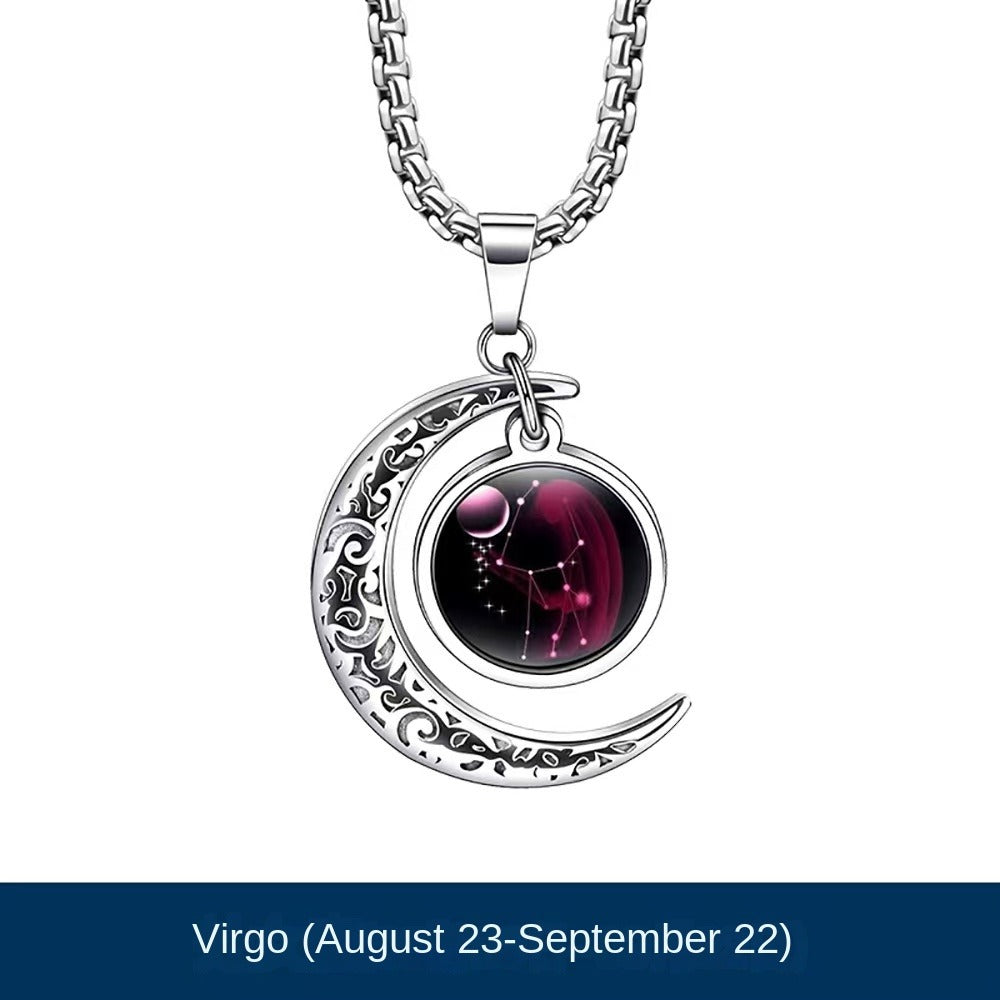 Virgo Zodiac Necklace Pendant 