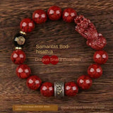 Cinnabar Pi Xiu Zodiac Buddha Bracelet