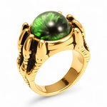 Evil Eye Dragon Claw Ring - Red Leaf Forest