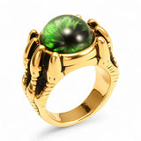 Evil Eye Dragon Claw Ring - Red Leaf Forest