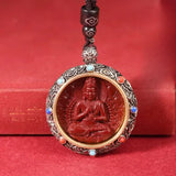 Cinnabar Zodiac Pendant - Traditional Cultural Jewelry - Red Leaf Forest