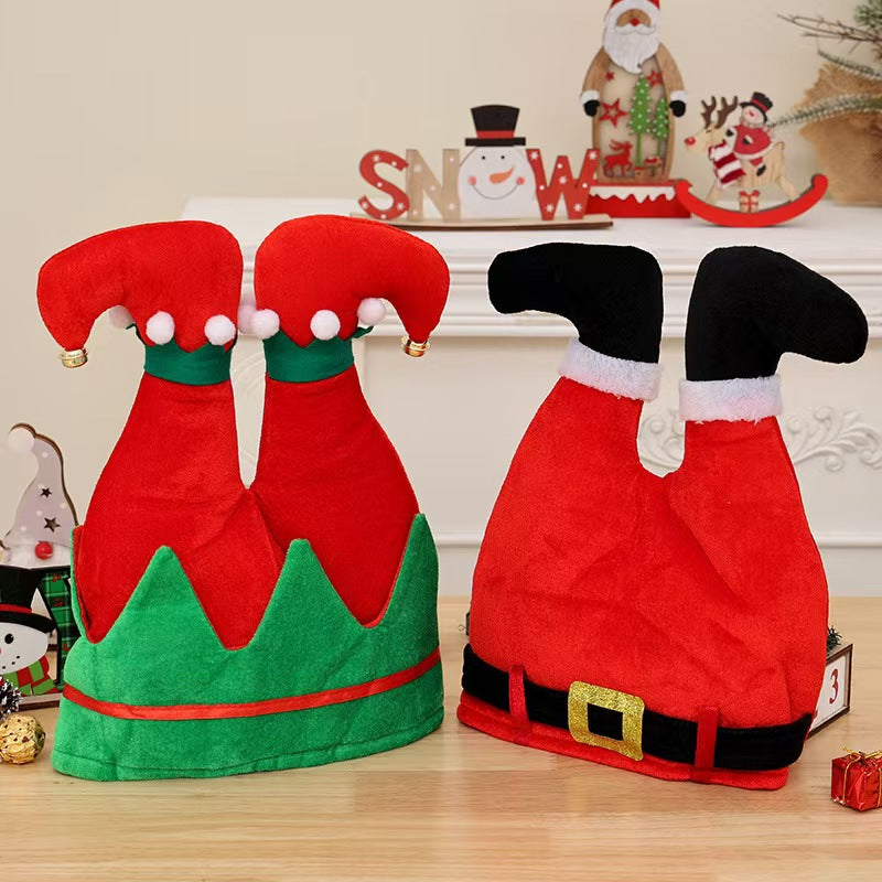 Christmas Elf Leg Hat - Multiple Styles Display
