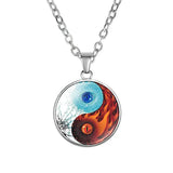 Tai Chi Yin Yang Pendant - Traditional Cultural Jewelry - Red Leaf Forest