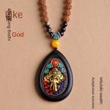 Yellow Jambhala, Medicine Buddha, Buddha pendant