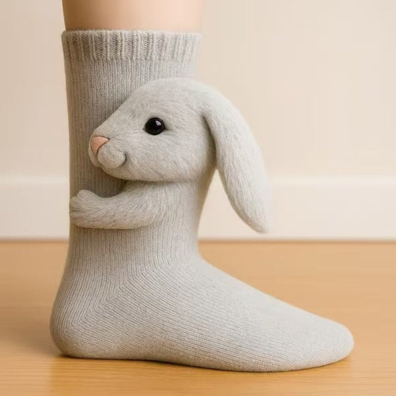 Christmas Creative Socks - Rabbit Design