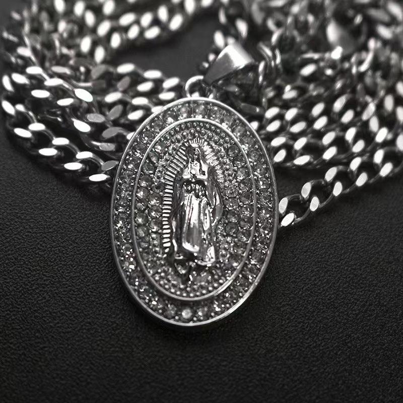 Sacred Mother Pendant Necklace - Cultural Heritage Jewelry - Red Leaf Forest