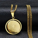 Serenity Pendant Necklace - Gold Plated Jewelry - Red Leaf Forest