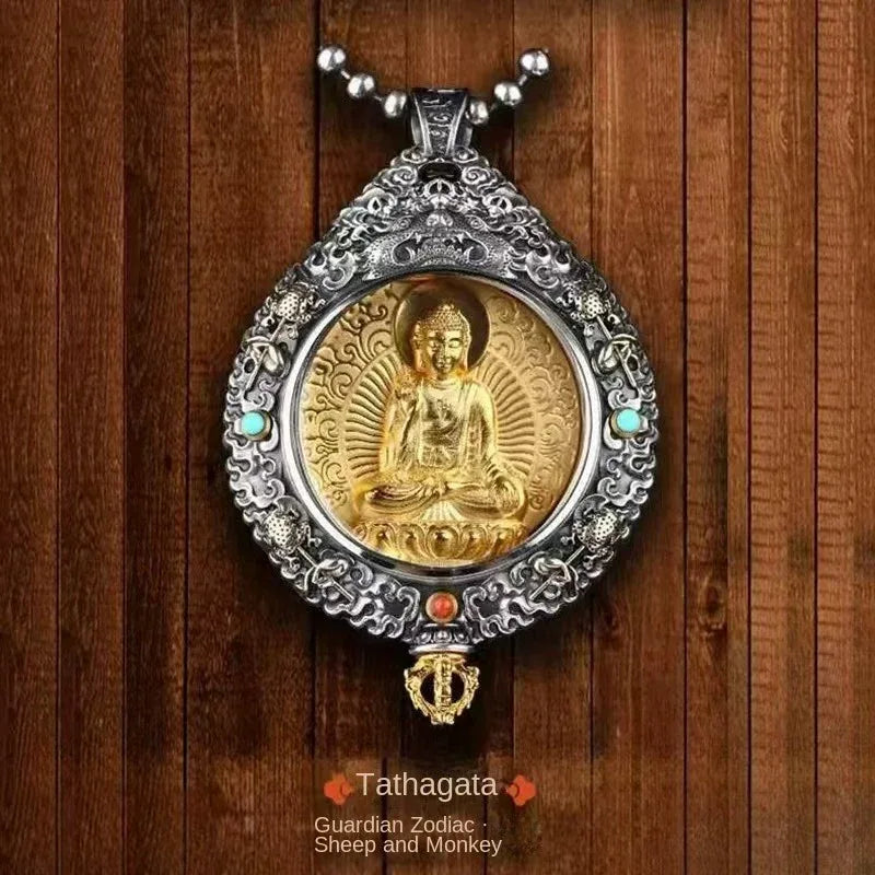 Nine Palaces Trigram Pendant - Traditional Chinese Cultural Jewelry - Red Leaf Forest