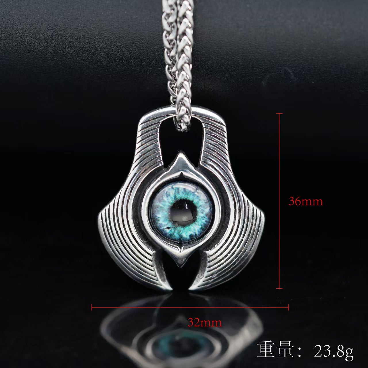 Green Gothic Style Jewelry Pendant