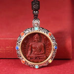 Cinnabar Zodiac Pendant - Traditional Cultural Jewelry - Red Leaf Forest