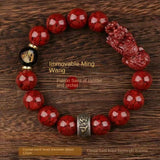 Cinnabar Pi Xiu Zodiac Buddha Bracelet