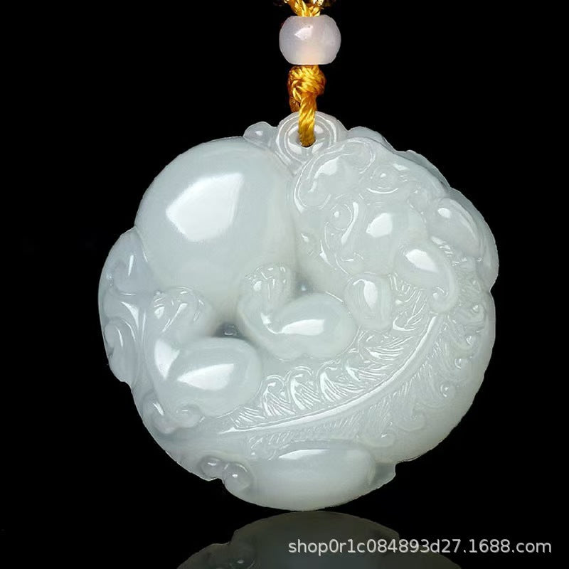 White Jade Pixiu Pendant