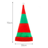 Red and Green Striped Christmas Hat (Size)