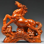 Wooden Carving Ornament - Traditional Cultural Decor - Red Leaf Forest