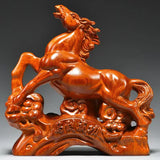 Wooden Carving Ornament - Traditional Cultural Decor - Red Leaf Forest