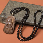 Ancient Yisumu Agarwood Pendant - Traditional Cultural Jewelry - Red Leaf Forest