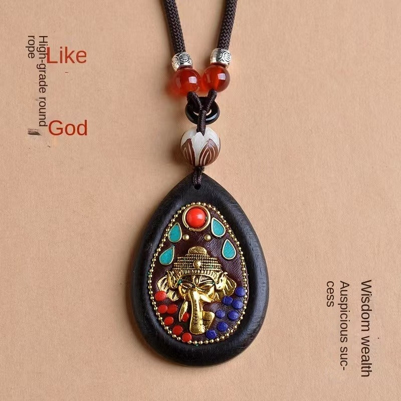 Yellow Jambhala, Medicine Buddha, Buddha pendant