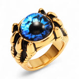 Evil Eye Dragon Claw Ring - Red Leaf Forest