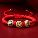 12 Zodiac Signs Triple Harmony and Six Harmony Red String - Red Leaf Forest