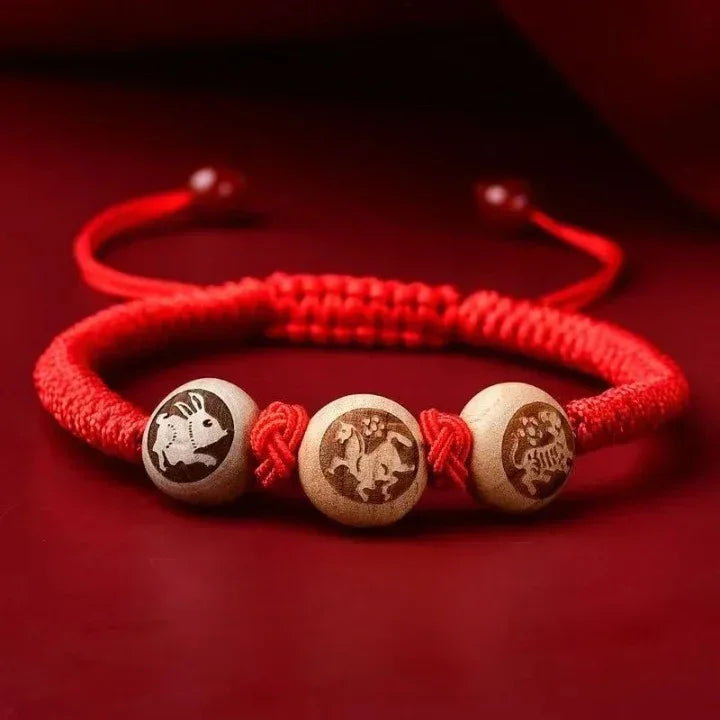 12 Zodiac Signs Triple Harmony and Six Harmony Red String - Red Leaf Forest