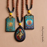 Yellow Jambhala, Medicine Buddha, Buddha pendant