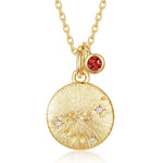 925 Silver The Twelve Zodiac Signs Pendant - Red Leaf Forest
