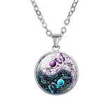 Tai Chi Yin Yang Pendant - Traditional Cultural Jewelry - Red Leaf Forest